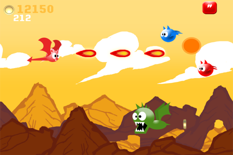 A Clash of Tiny Dragons - Reign of Mini Rage Legends Against Cryptid Dragon Clans - Free Flying Game screenshot 2