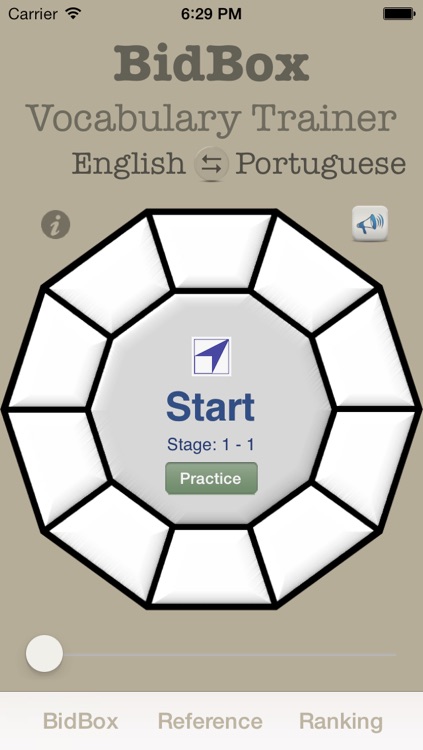 Vocabulary Trainer: English - Portuguese