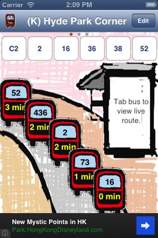 London Buses Art - A Bus London Live TFL Countdown for London Bus Transport Next Transit Time, Route and Stop using delightful art work screenshot 2