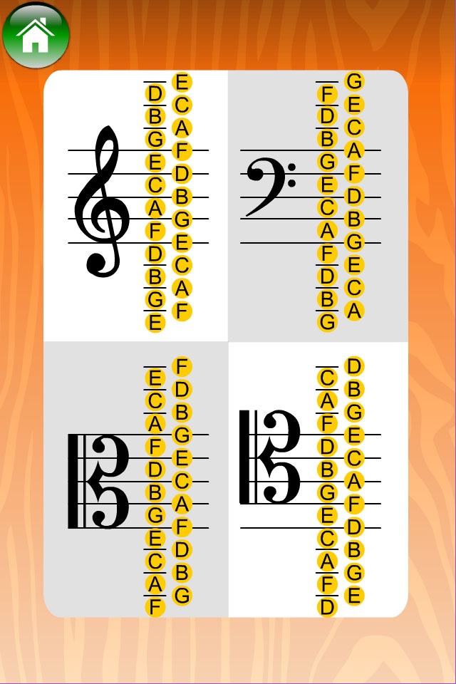 Note and Key Signature Trainer (Treble,Bass,Alto,Tenor) screenshot 3