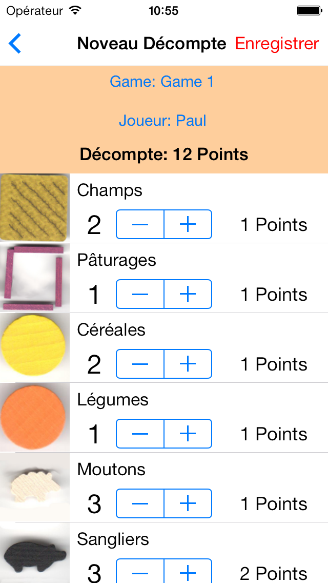 Screenshot #1 pour Scorer Agricola Plus