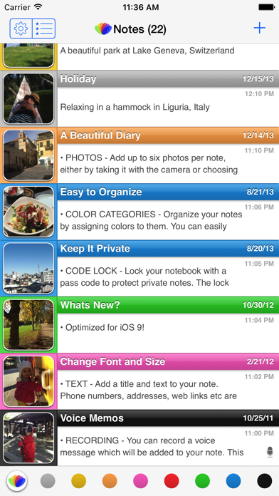 Screenshot #1 pour all-in Notes Lite