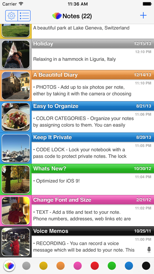 #1. all-in Notes Lite (iOS) 由: www.gogonavi.net