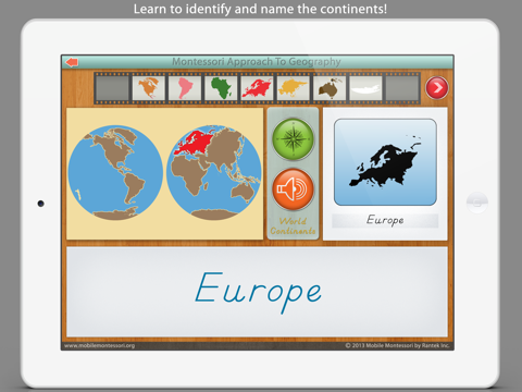 Screenshot #5 pour World Continents and Oceans - A Montessori Approach To Geography