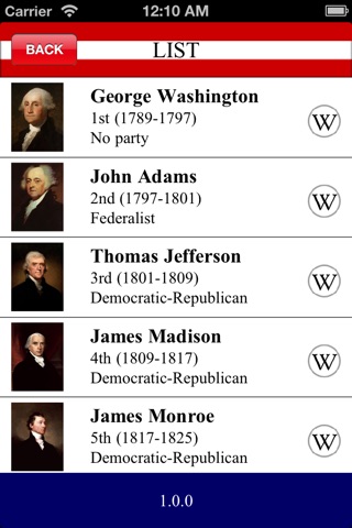 Memorize U.S. Presidents screenshot 2