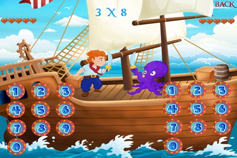 Learn Times Tables - Pirate Sword Fight (school version) screenshot 4