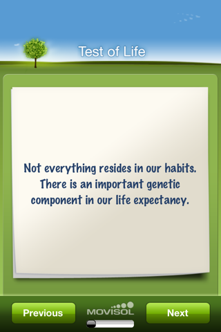 Test of Life: expectancy to live calculator in habits and genetics screenshot 3