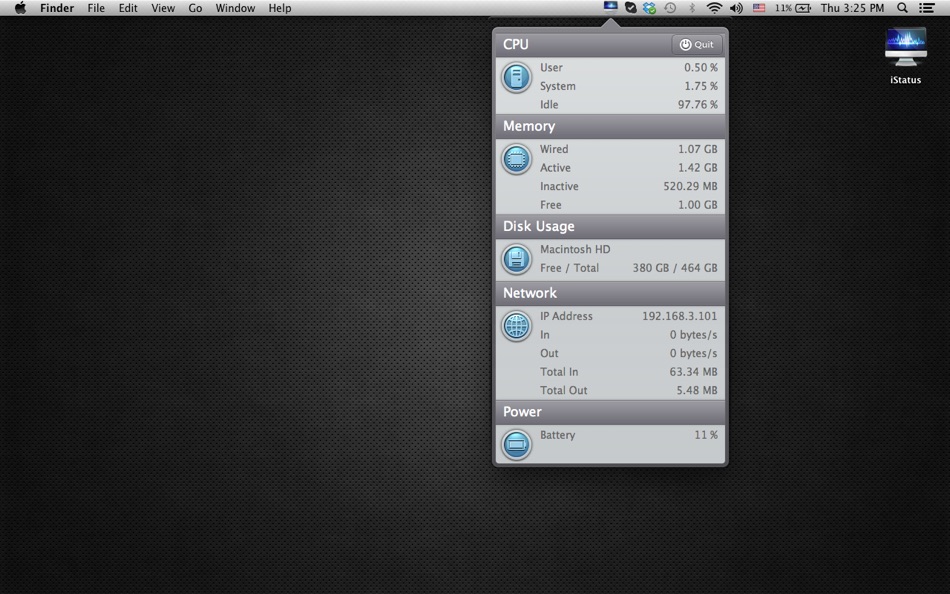 iStatus for Mac OS X (macOS) di: Israa Dorgham iStatus for Mac OS X (macOS) di: Israa Dorgham