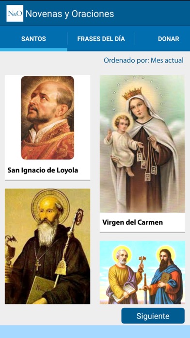 Novenas y oraciones iPhone screenshot