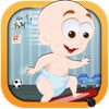 Cute Cake Eating Baby - Fun Skateboard Game for Kids FREE By Animal Clown