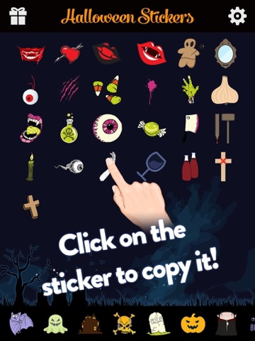 Screenshot #5 pour Halloween Emoji - Add Scary Ghost & Zombie Emoticon Stickers to Messages for Greetings