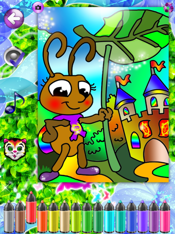 Screenshot #4 pour Coloriage de papillon - pages à colorier pour filles et garçons, amusant et éducatif, coloriage de fleurs et coloration de bourdon et jeux de serpent pour mes enfants & bébés