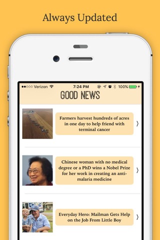 Good News: Positive, Inspiring Stories & Headlines screenshot 2