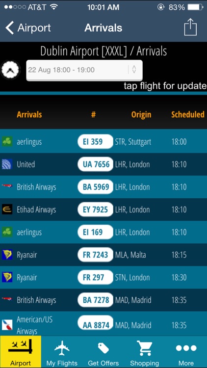 Dublin Flight Information + Flight Tracker (DUB)