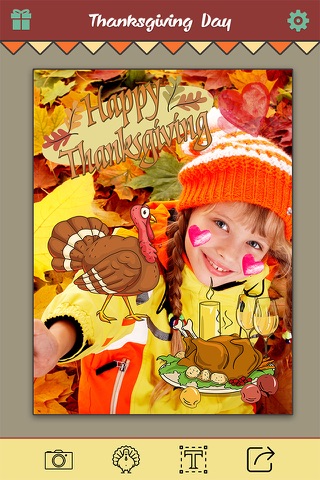 Thanksgiving Day Makeover Pro - Visage Photo Editor to Swirl Holiday Stickers on Yr Face screenshot 3