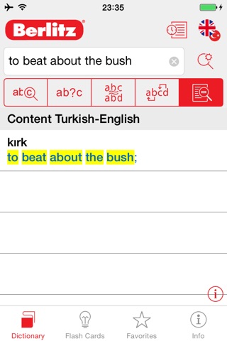 Turkish - English Berlitz Basic Dictionary screenshot 2