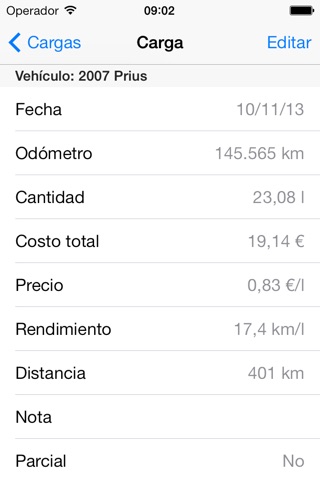 Mileage Keeper screenshot 3