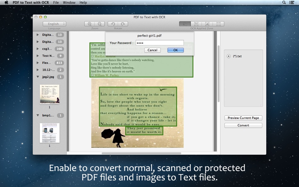 PDF to Text with OCR for Mac OS X - 3.2.0 - (macOS)