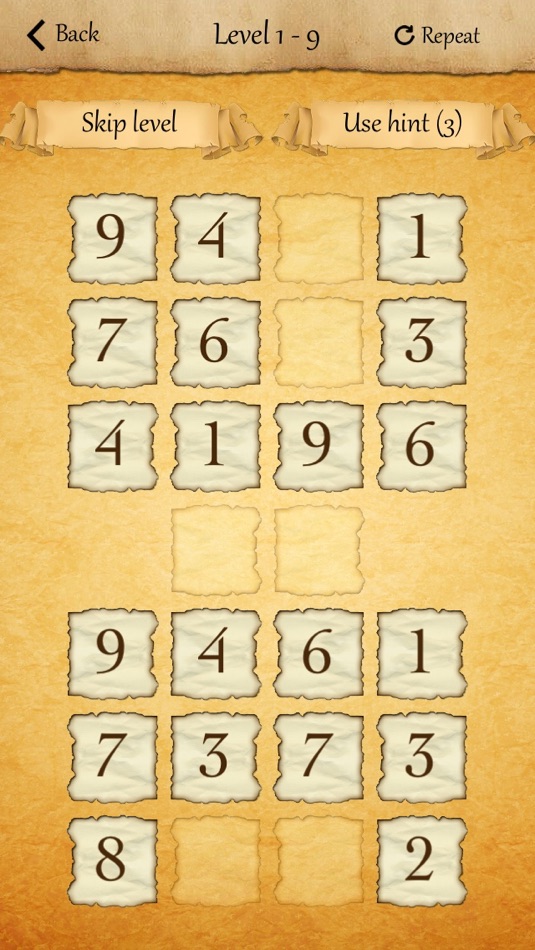 #4. Numbers Game - doodle logic quiz. Addictive number match puzzle (iOS) Podle: Anton Kartunov