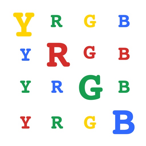 Y-RGB - Letter-Color Brain Teaser iOS App