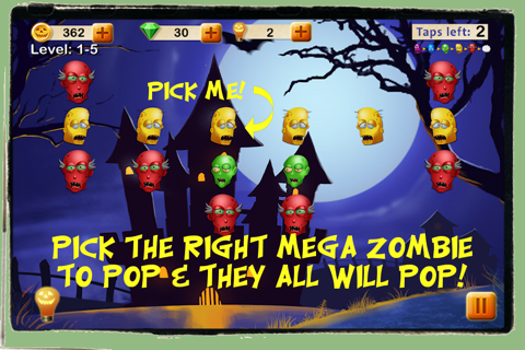 Mega Zombie Monsters - Best Super Fun Crazy Poppers Strategy Game screenshot 2