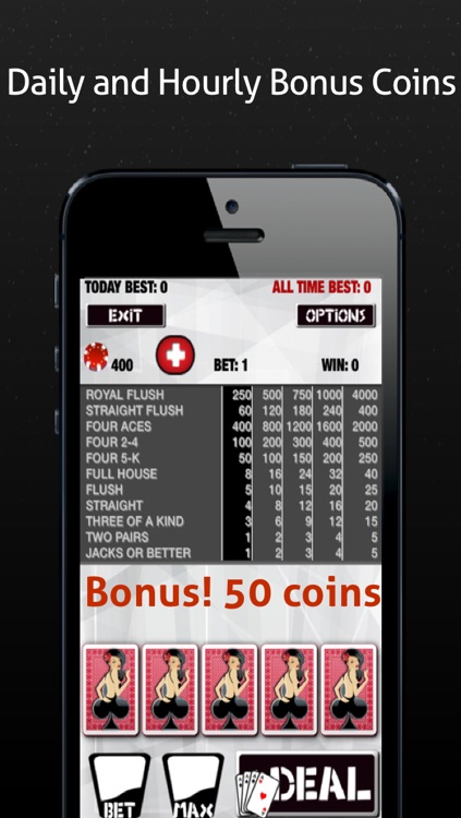 Manly Video Poker: Play 6 Jacks or Better Casino Card Games Like A Boss screenshot-4