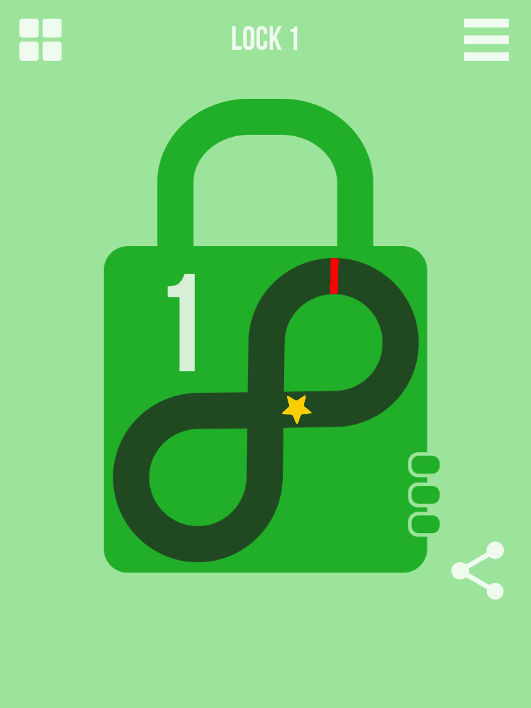 Amazing Locks pop it just by tapping at right time