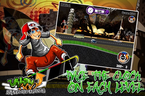 A Urban 360 Skateboard Freestyler Racing Game screenshot 2