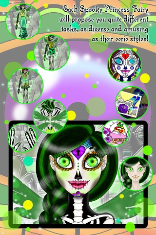 Spooky Princess Fairies Multigame, Make Up & Spa screenshot 3