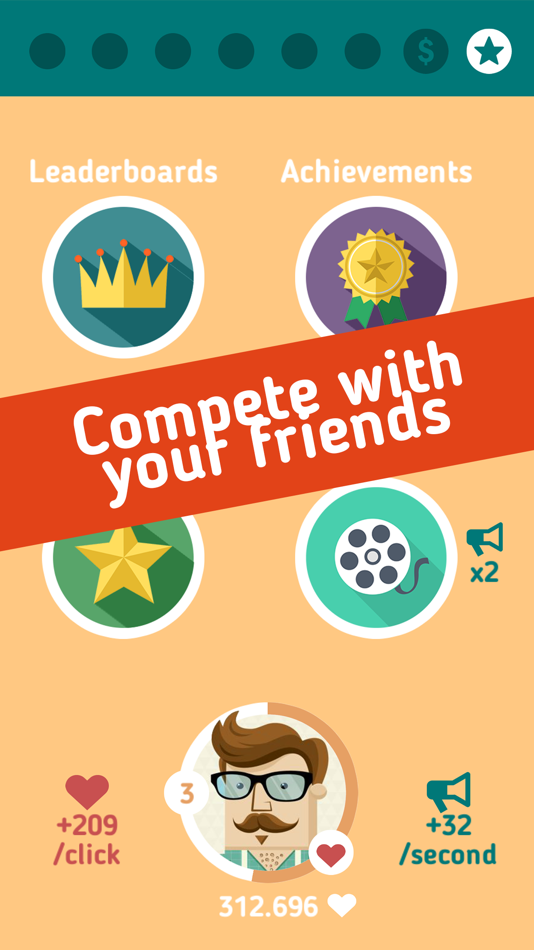 #3. Hipster Clicker (iOS) Podle: Farida Yarullina