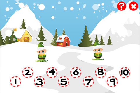 Christmas counting game for children: Learn to count the numbers 1-10 with Santa for Christmas screenshot 3