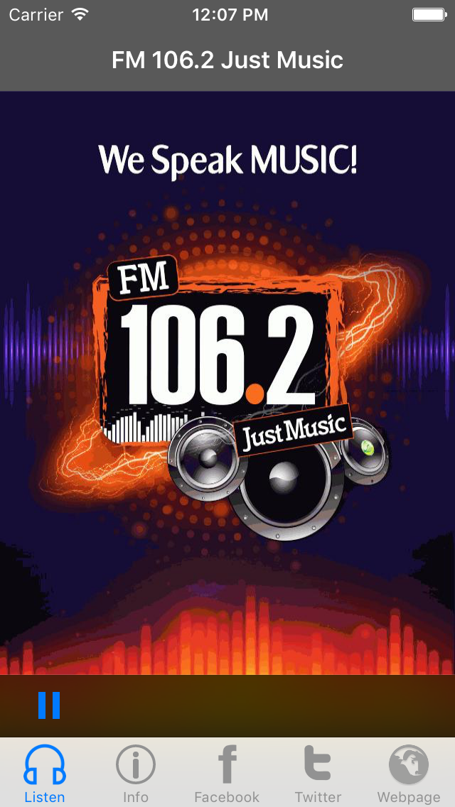 Screenshot #2 pour FM 106.2 Just Music