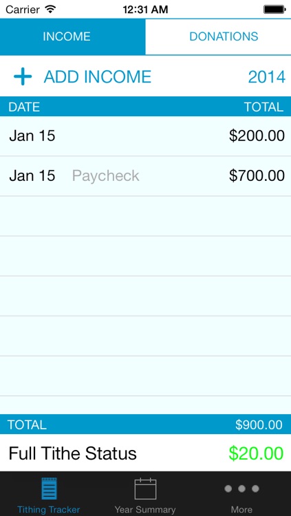 Full Tithe - LDS Tithing Tracker