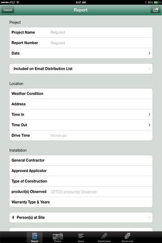 CETCO Hydroshield Inspection Tool screenshot 2