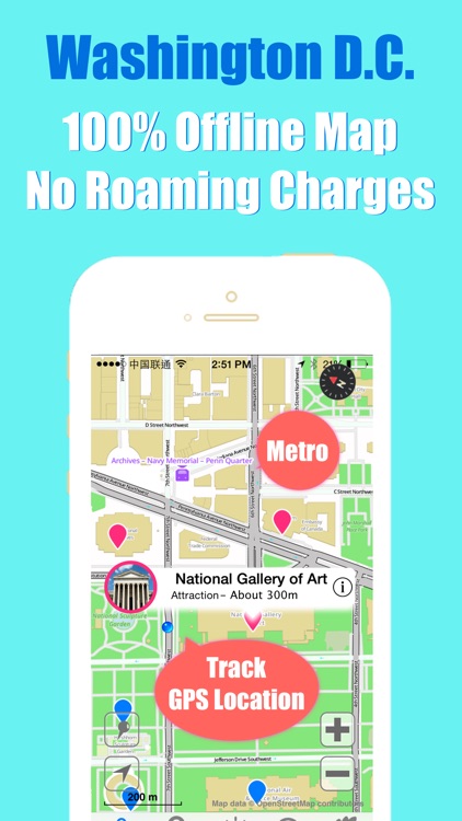 Washington DC travel guide with offline map and WMATA metro transit by BeetleTrip