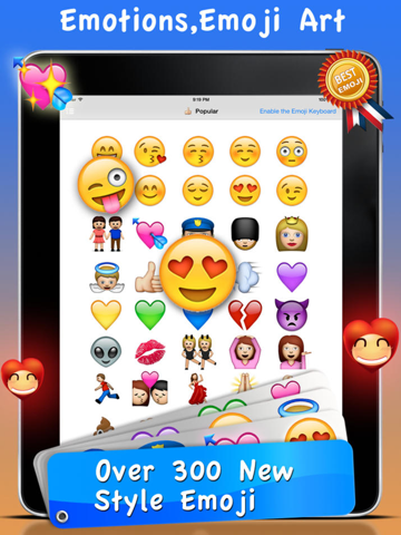 Emoji Emoticons & Animated 3D Smileys PRO - SMS,MMS Faces Stickers for WhatsAppのおすすめ画像1