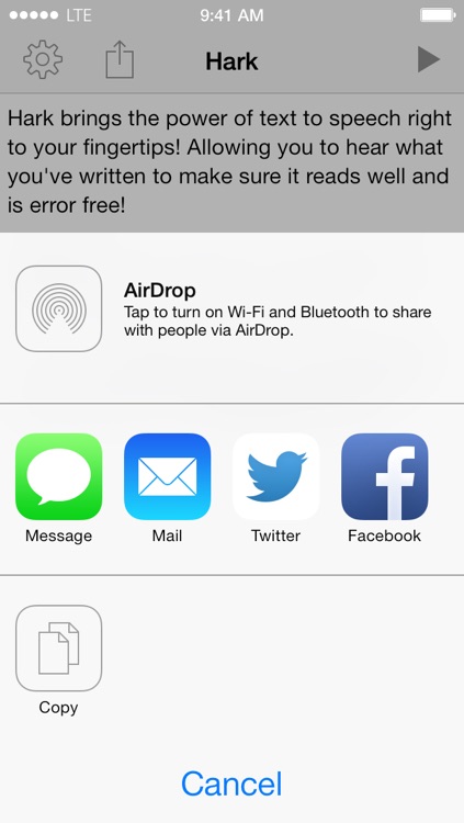 Hark - Quick Text to Speech screenshot-3