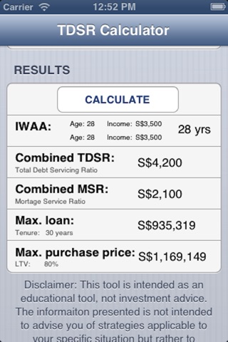 TDSR Calculator screenshot 4