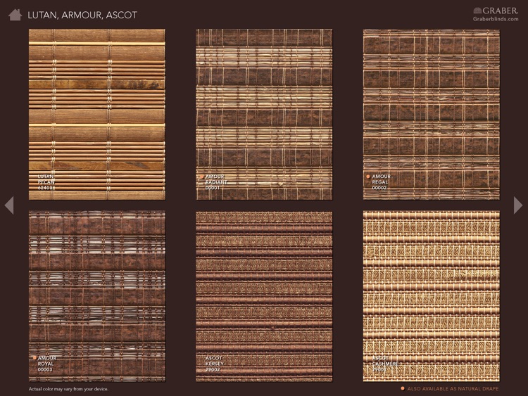 Graber Natural Shades Sample Book screenshot-3