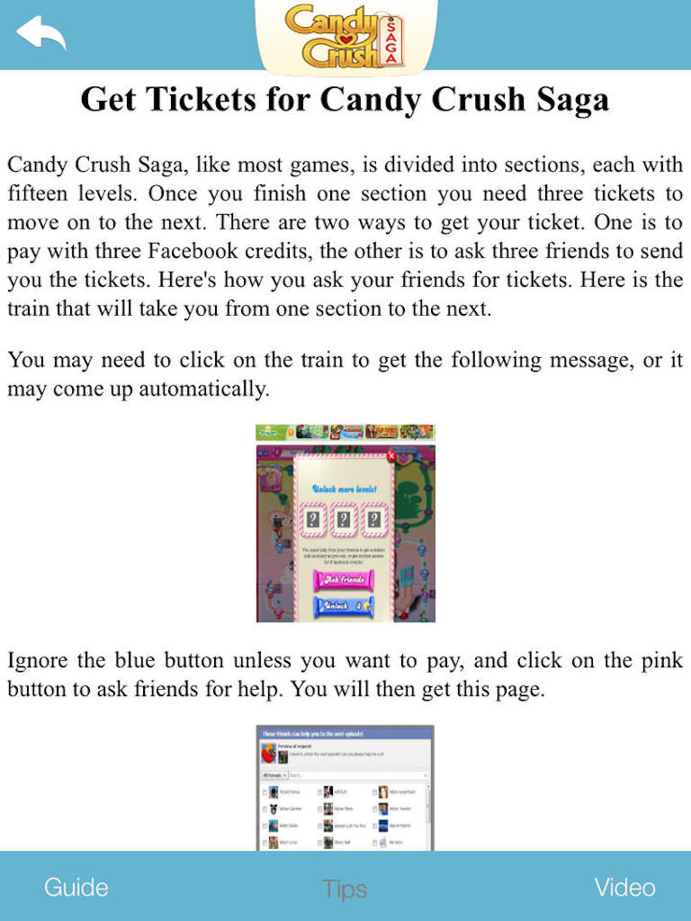Tips, Video Guide for Candy Crush Saga Game - Full walkthrough strategy
