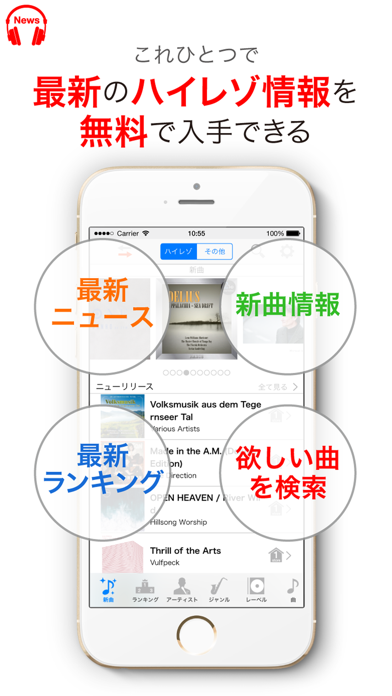 Screenshot #1 pour ハイレゾNews/最新ハイレゾ情報がまとめて見れる！