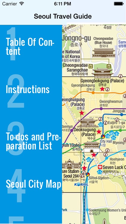 Seoul travel guide and offline map - Seoul subway Seoul metro incheon Seoul airport transport, Seoul city guide, Seoul Korail traffic maps lonely planet sightseeing trip advisor