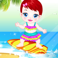 Baby In the Sand - Swimming and Play for Girl and Kids Game