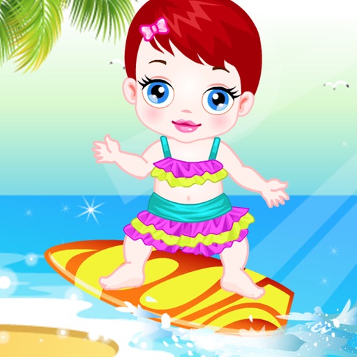 Baby In the Sand - Swimming & Play for Girl & Kids Game Icon