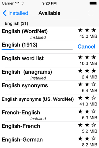 Offline Dictionaries Pro screenshot 2