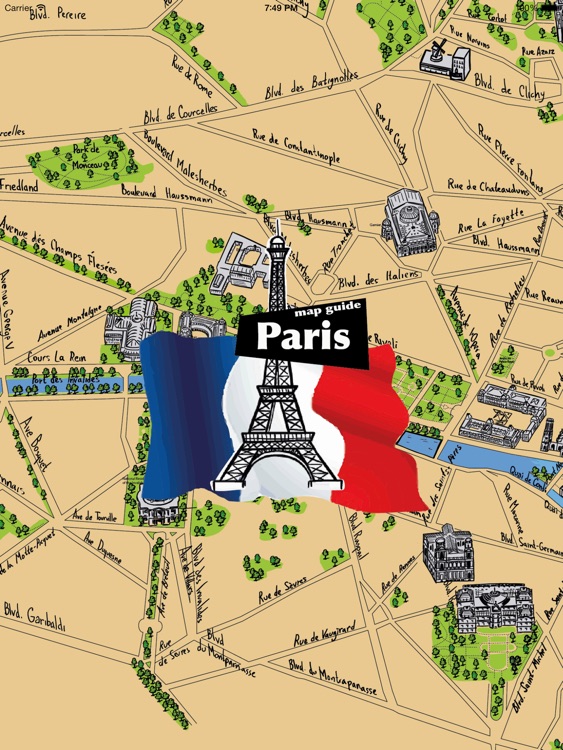 Paris Offline Map Guide for iPad screenshot-4