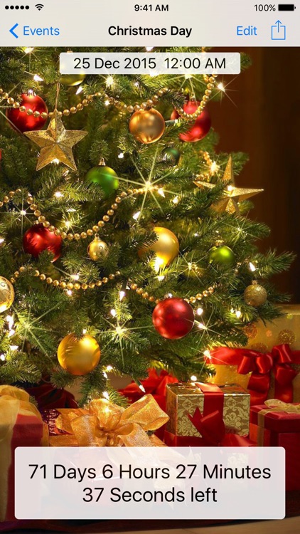 Countdown app for iPhone / iPad