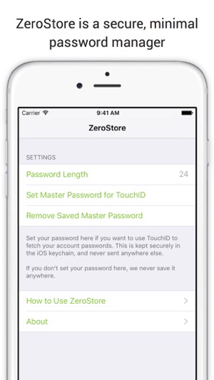 ZeroStore - password storage, without the storage(圖1)-速報App