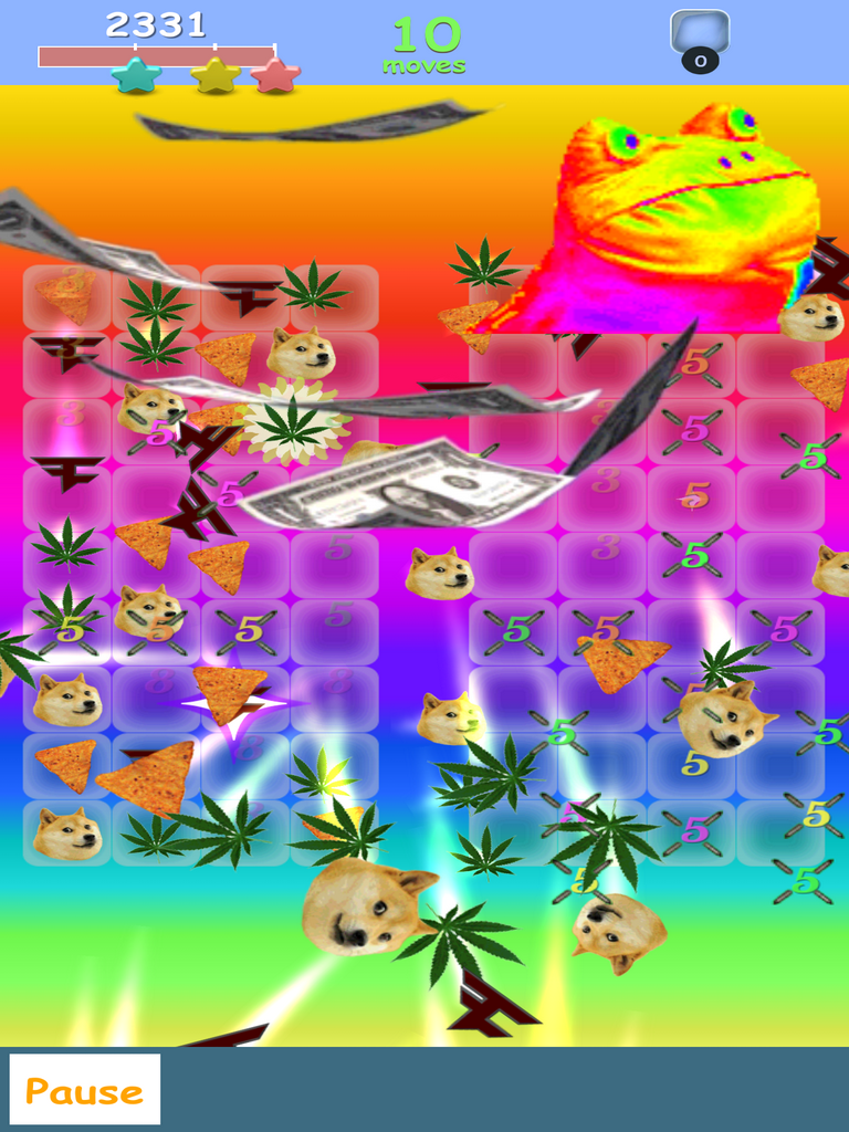 Meme Crush - MLG Kush edition