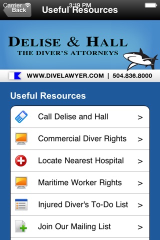 Delise & Hall Commercial Diving screenshot 3